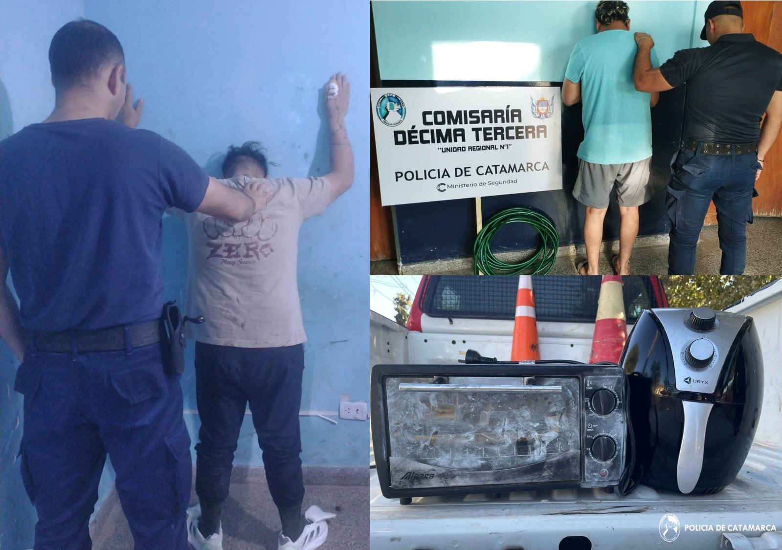 Personal policial recuperó elementos sustraídos y aprehendió a los presuntos autores