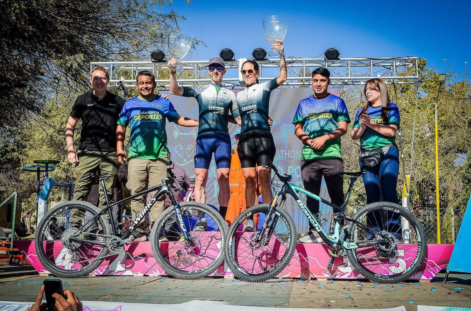 Christian Espamer y María Filgueira se llevan la victoria en el Rally Maratón MTB Vuelta a Pomán