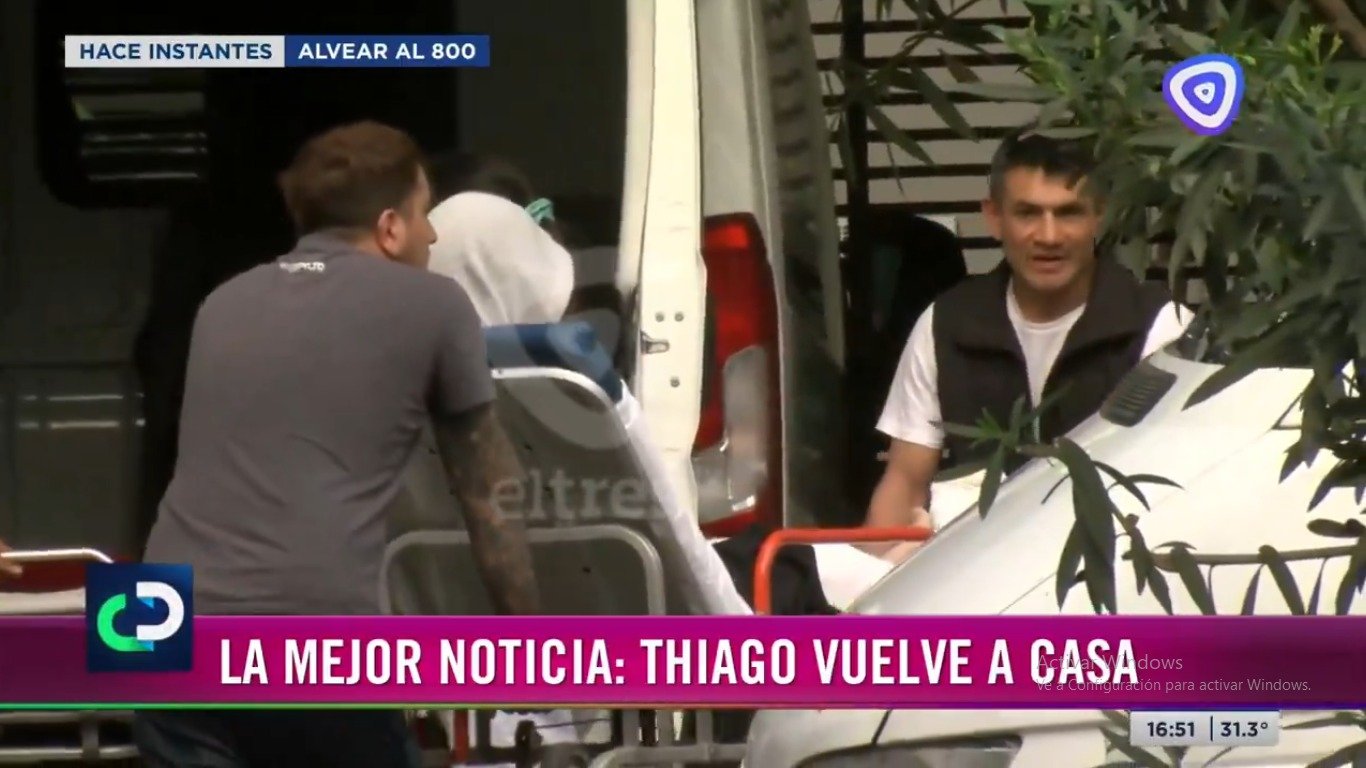 Thiago, el chico que cayó de un sexto piso en Bariloche, recibió el alta médica tras veinte días internado