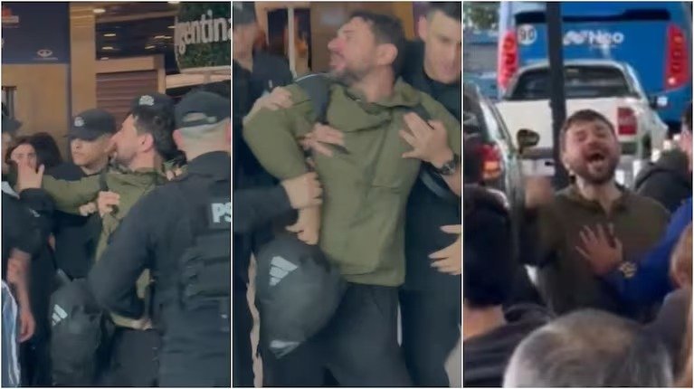 Escándalo con Grabois en Ezeiza luego de su viaje para visitar al Papa