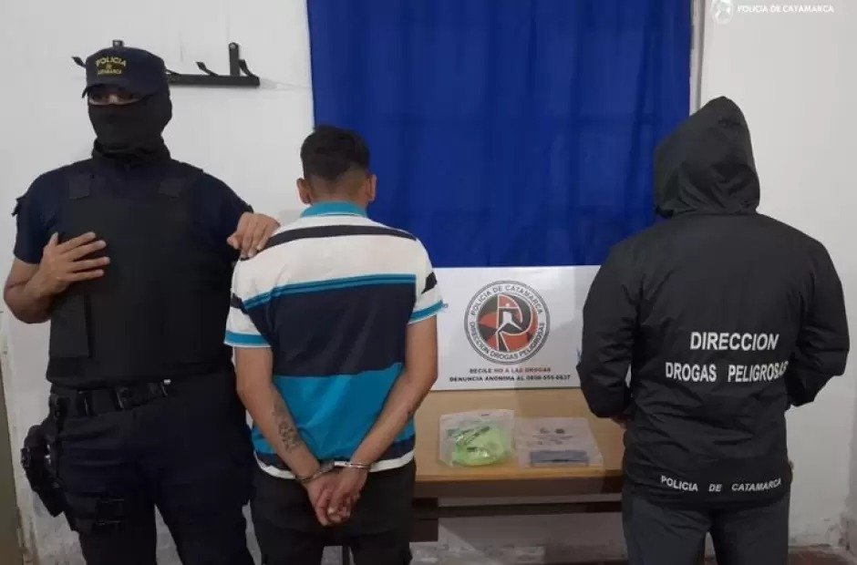 Secuestran droga y detienen a un joven en Tinogasta