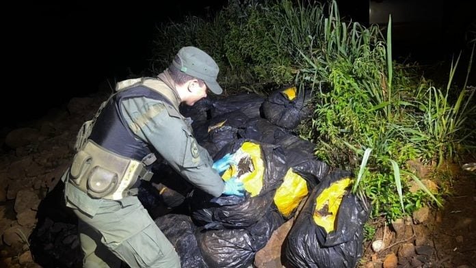 Gendarmes evitaron el tráfico de más de 500 kilos de marihuana