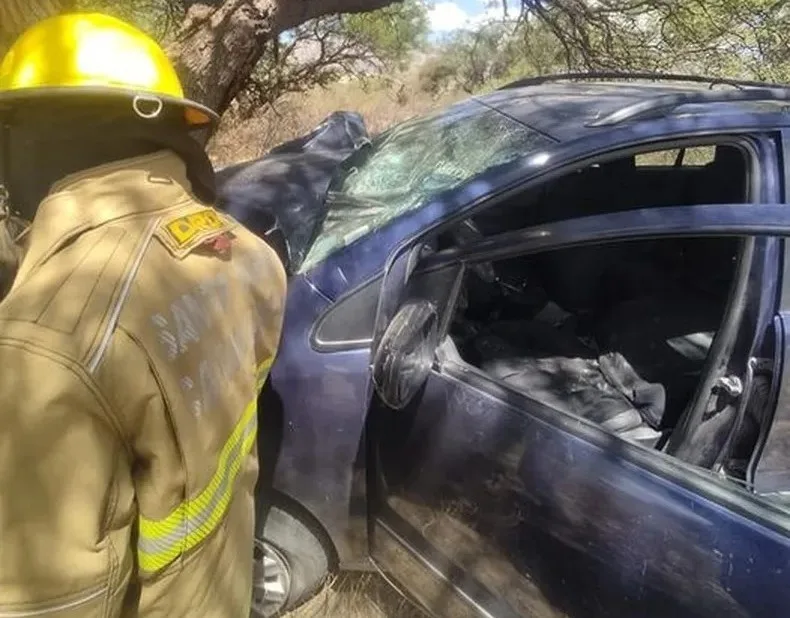 Muere una automovilista en Santa María al chocar contra un árbol