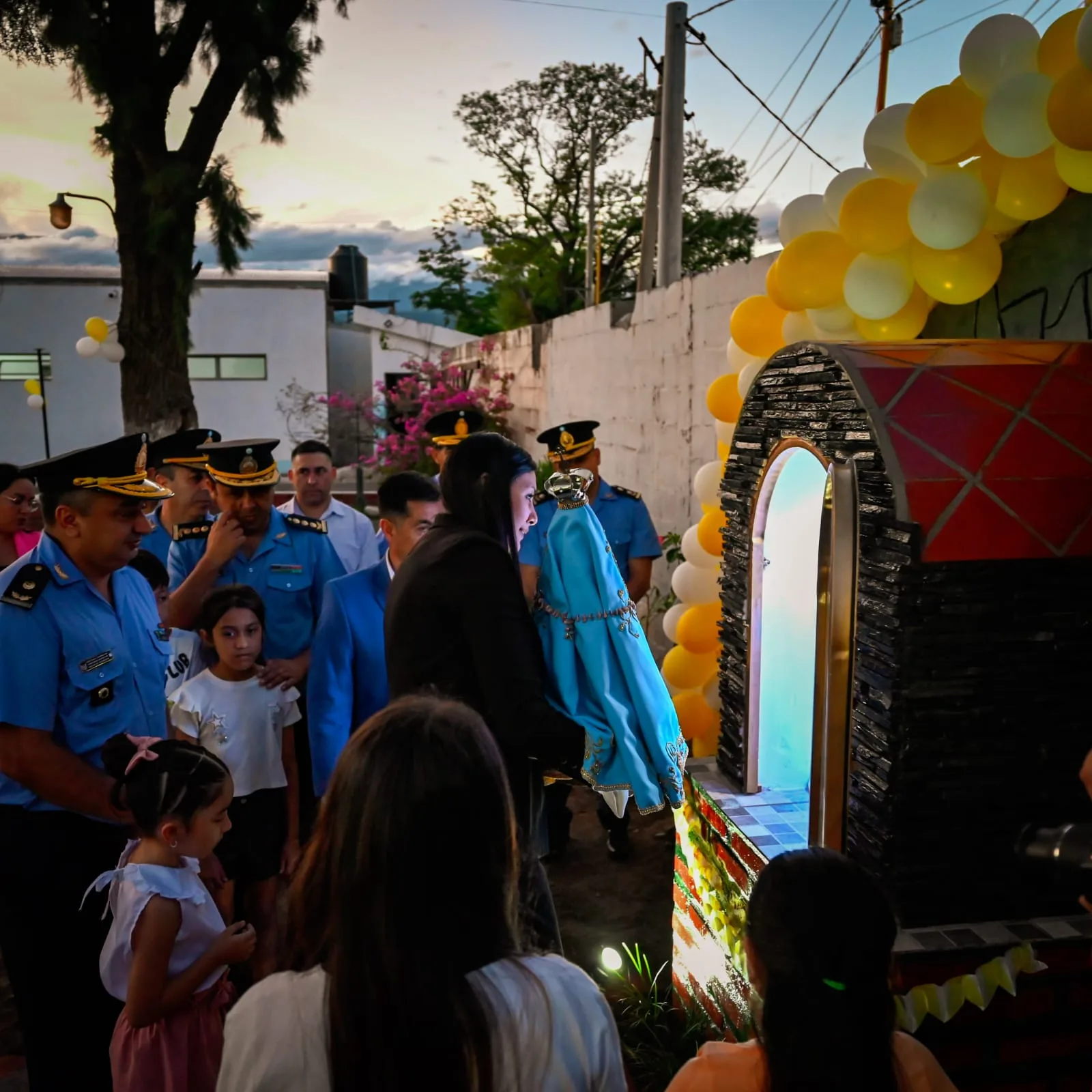 Catamarca: inauguran una gruta dedicada a la Madre Generala del Valle en la Escuela Superior de Policía