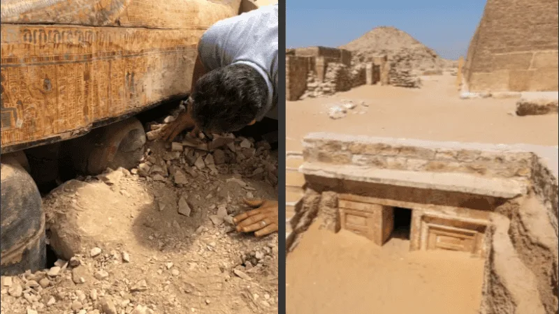 Egipto: descubren una antigua tumba con once sarcófagos y joyas intactas