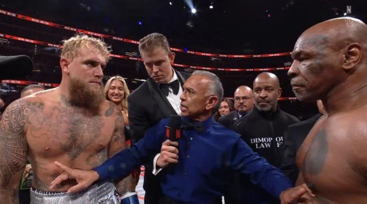 Esta madrugada, Jake Paul le ganó por puntos a Mike Tyson, que volvió al boxeo profesional luego de 19 años