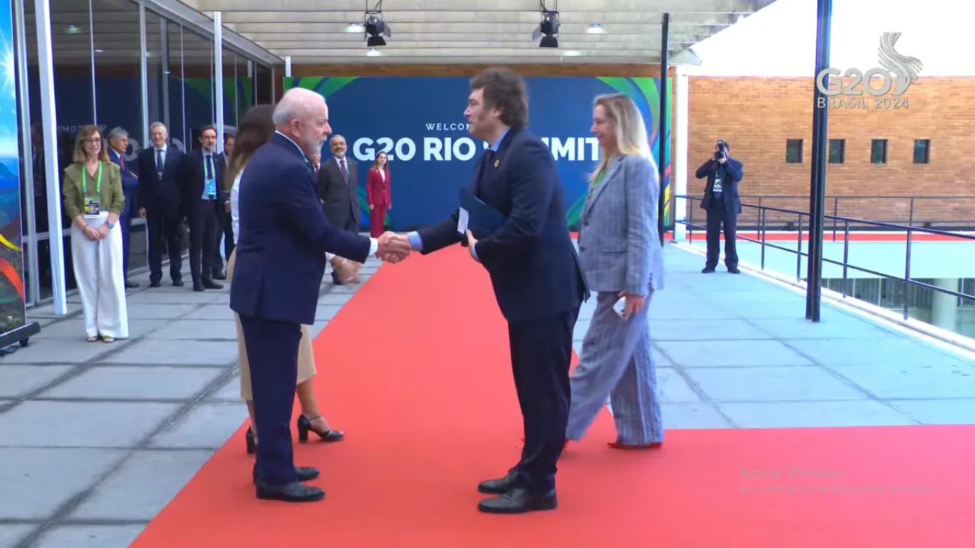 Apertura de la cumbre del G20 en Río de Janeiro: llegada de los líderes mundiales a la sede del evento y frío saludo entre Lula y Milei