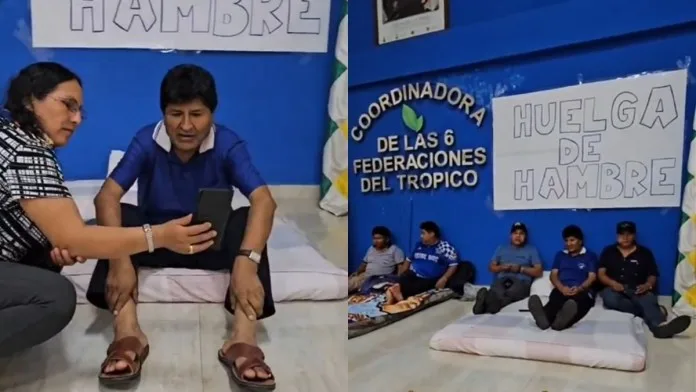 Evo Morales inició huelga de hambre contra el Gobierno de Luis Arce (Video)