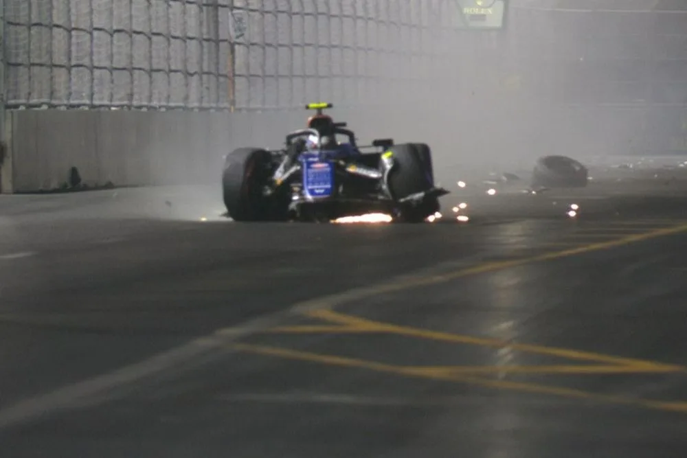 Williams puso en duda la presencia de Colapinto en el GP de Las Vegas: “Sufrió un impacto significativo, deberá ser evaluado de nuevo”