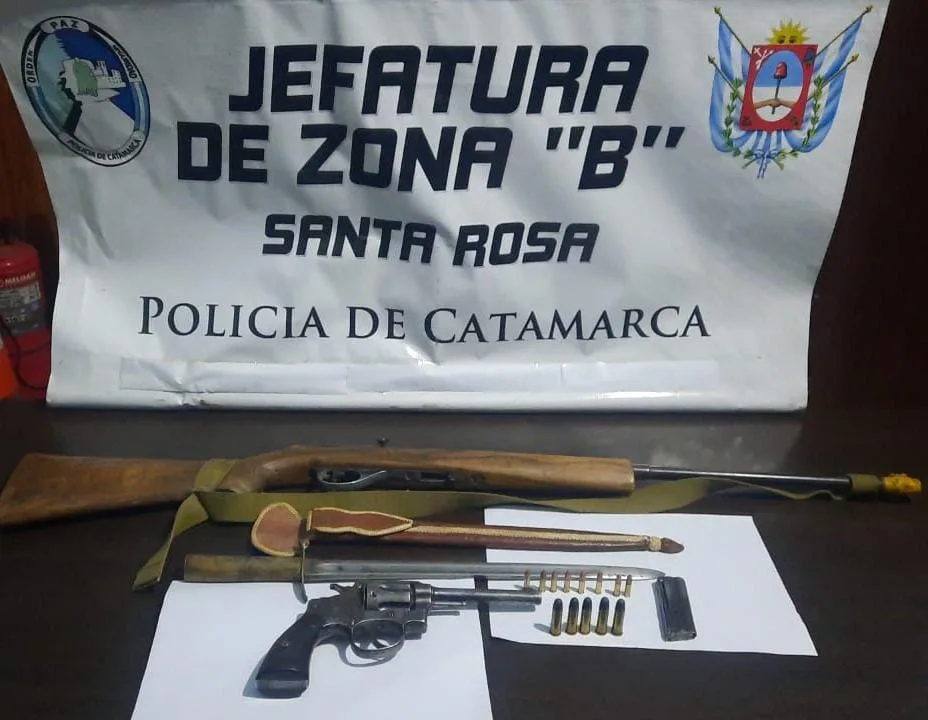 Detuvieron a presunto abusador en Belén y secuestran armas en Santa Rosa