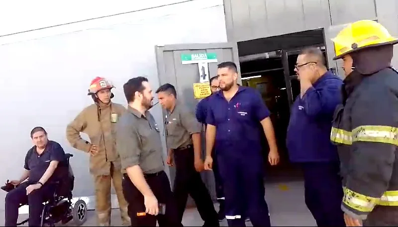 Bomberos Voluntarios de Catamarca realizaron un exitoso simulacro de sismo en una fábrica textil