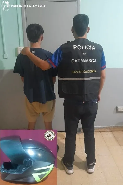 Catamarca: robó un casco y se puso en evidencia al ofrecerlo en un grupo de WhatsApp 