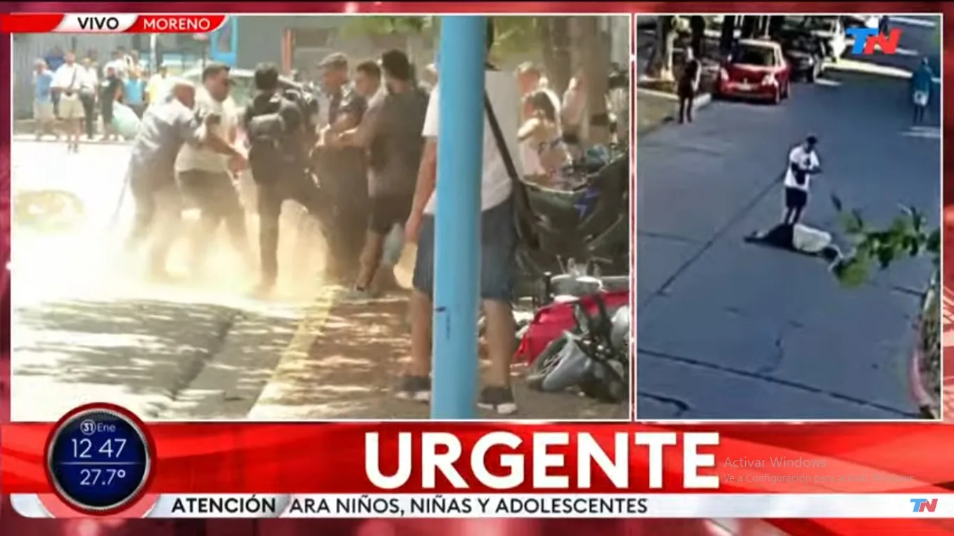 Tensión en la Municipalidad de Moreno: destrozos y detenidos en protesta por el crimen del delivery