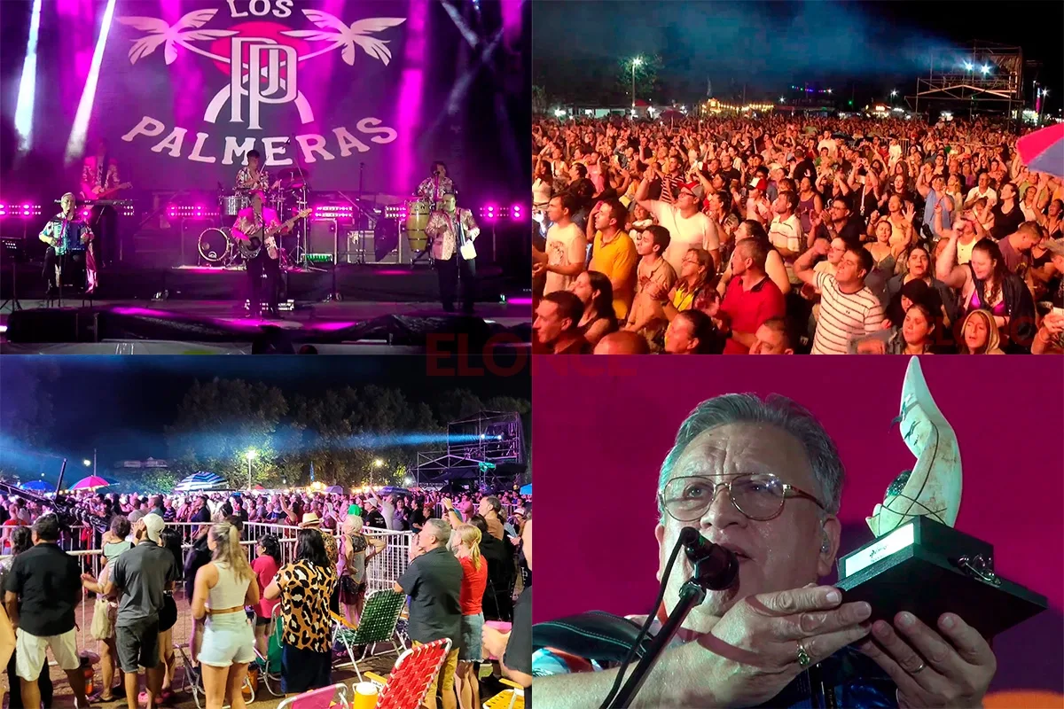 Bailó Entre Ríos con el show de Los Palmeras en la Fiesta Nacional de la Playa