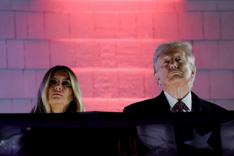 Donald Trump celebró su regreso a la Casa Blanca con un show de fuegos artificiales