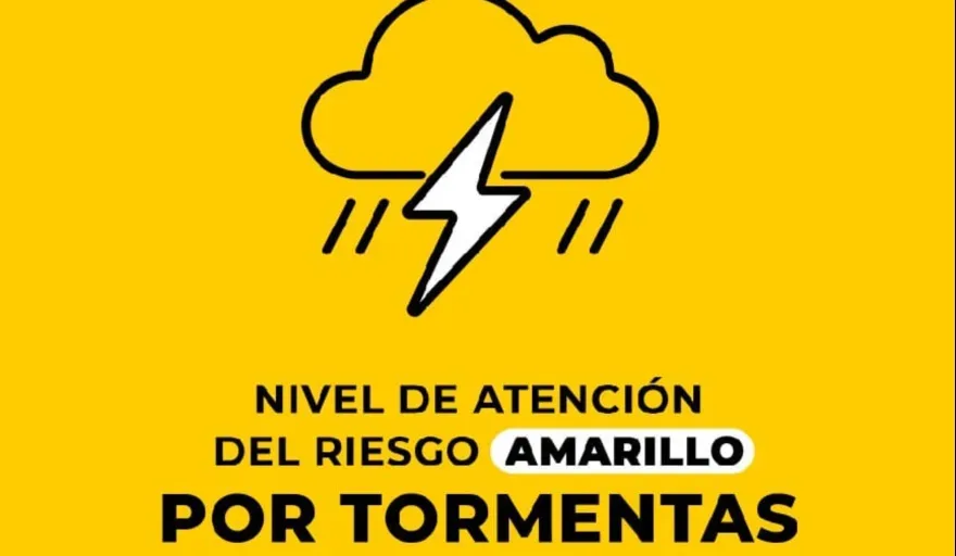 Ya hay alerta amarilla por tormentas en este viernes para Catamarca