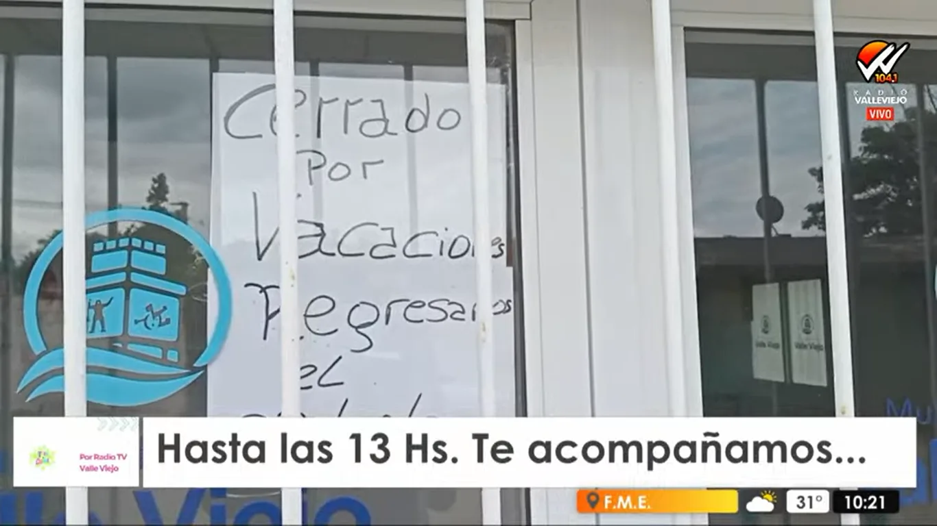 En Valle Viejo las postas sanitarias municipales están cerradas por vacaciones