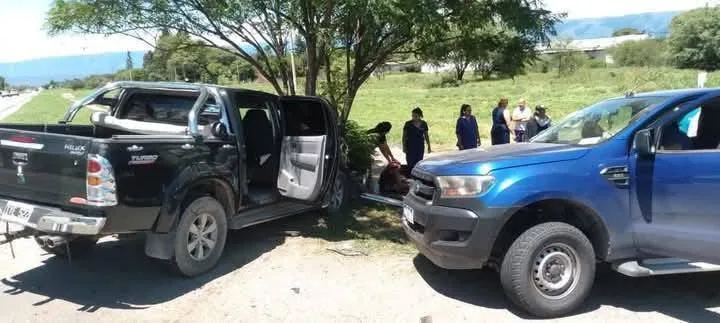 Catamarca: choque de camionetas en Capayán dejó tres personas heridas