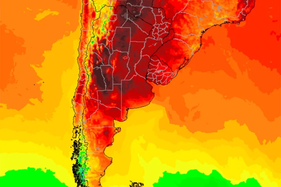 Alertan por temperaturas de hasta 43 grados en algunas regiones de Argentina