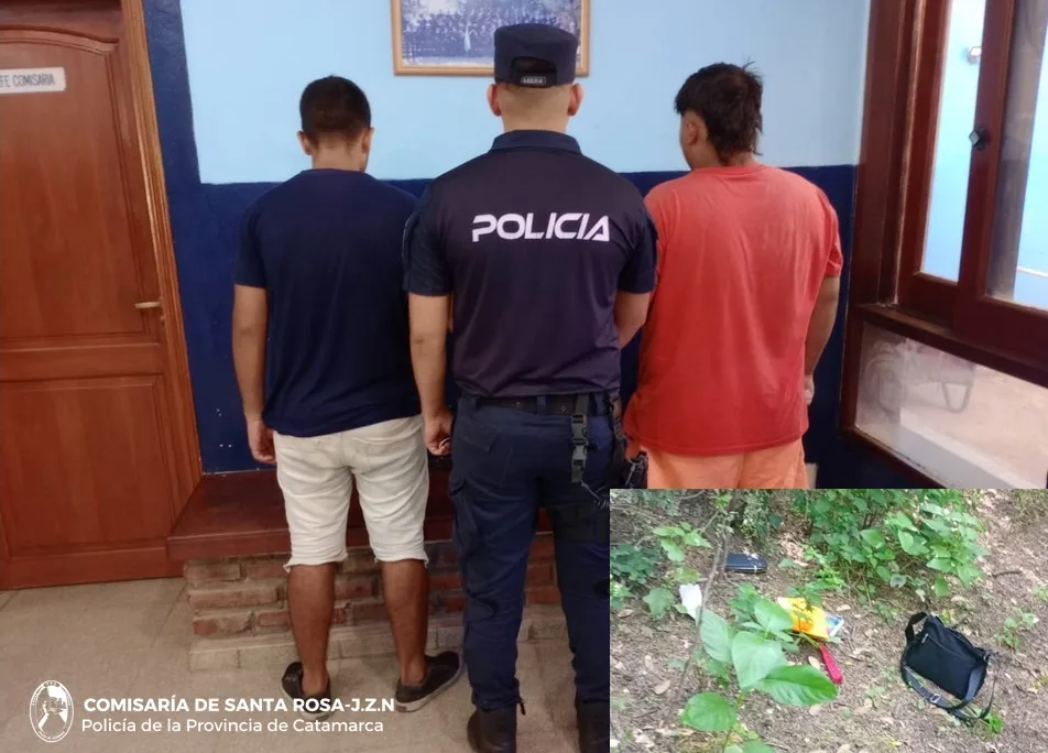 Aprehenden a dos jóvenes sospechados de un violento arrebato y recuperan elementos sustraídos en Valle Viejo