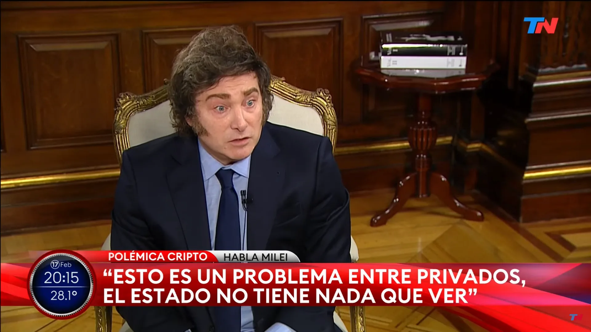 Milei: “por querer darle una mano a los argentinos me comí un cachetazo”