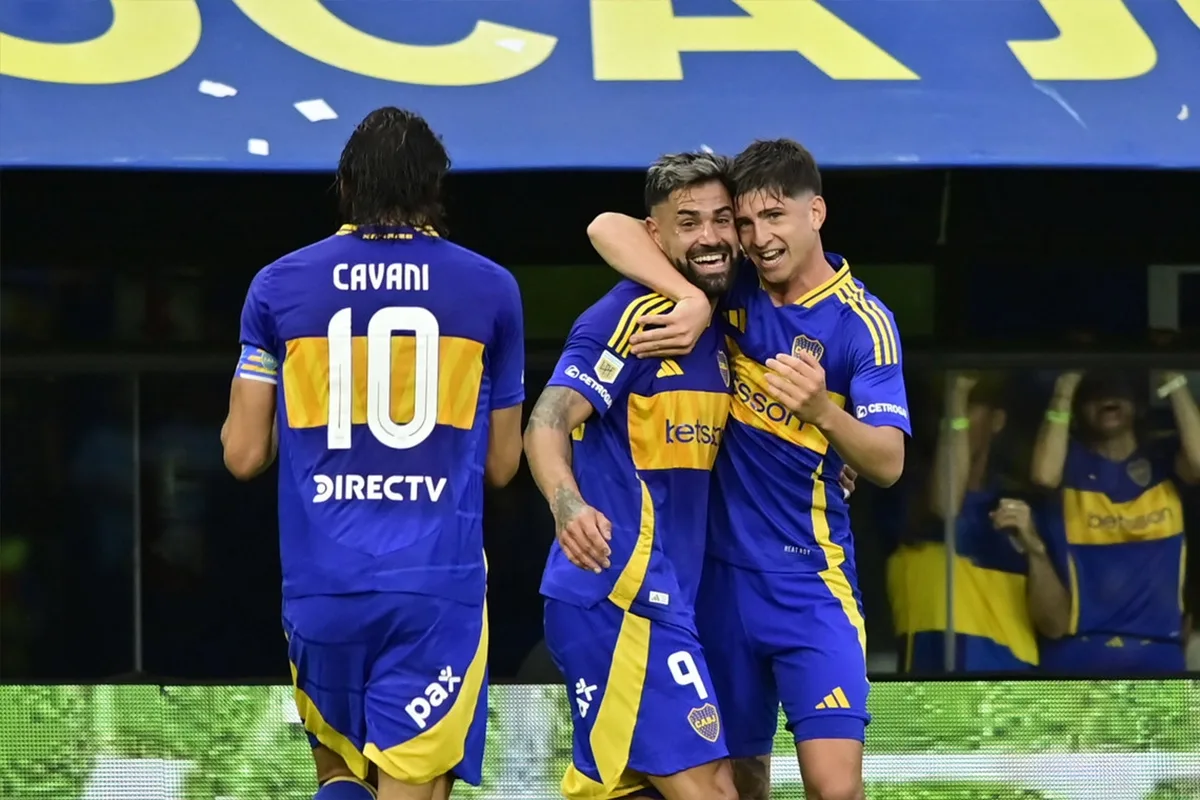 Boca Juniors goleó 4-0 a Defensa y Justicia en La Bombonera y es el puntero del campeonato
