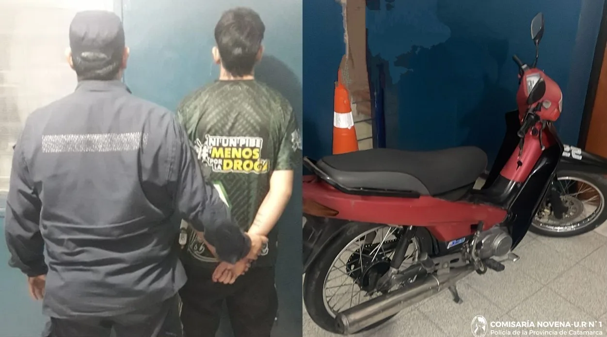 Catamarca: detienen a joven que manejaba una moto temerariamente y agredió a policías