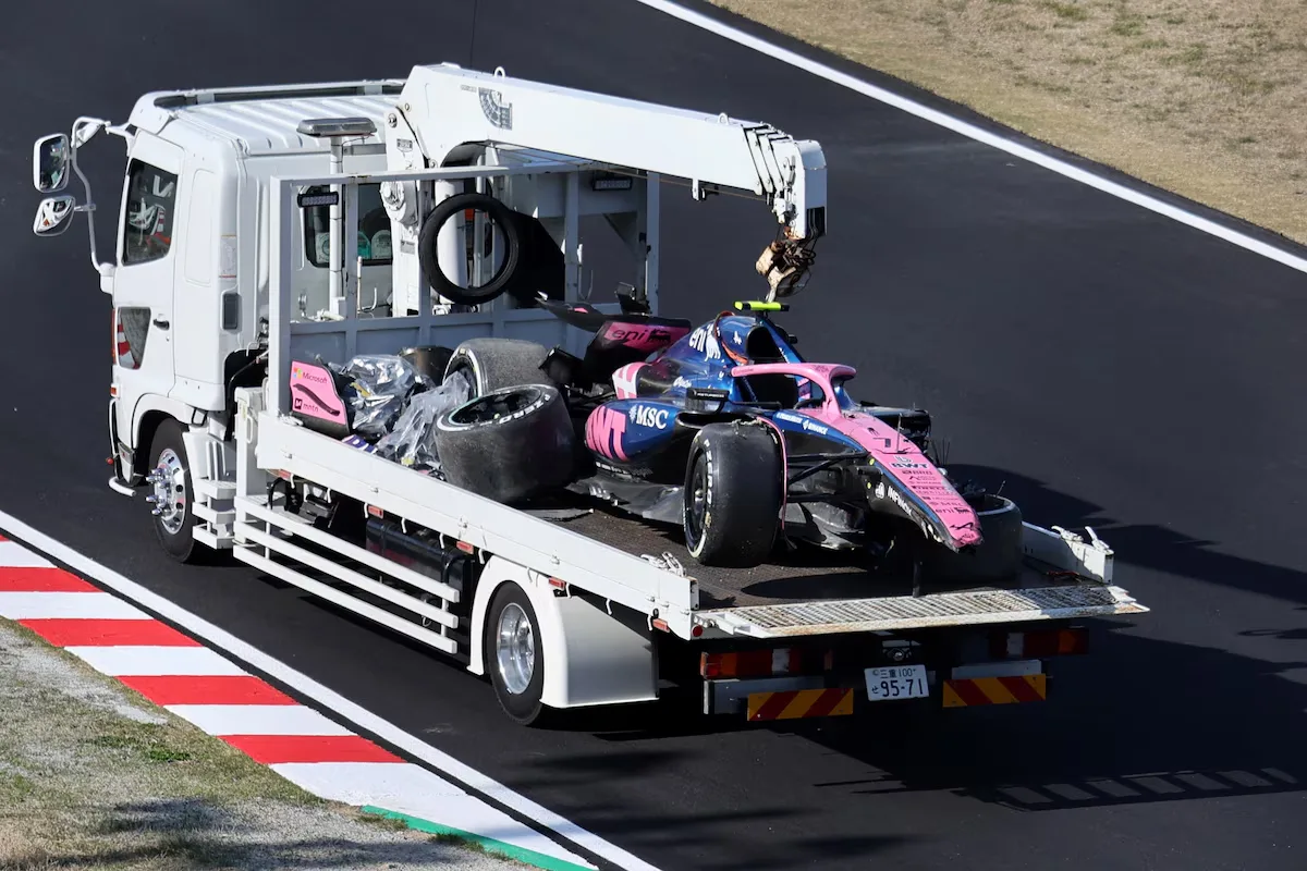 Jack Doohan volvió a chocar y destrozó su auto en la segunda práctica del Gran Premio de Japón de Fórmula 1