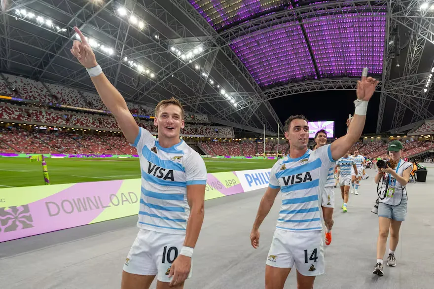 Histórico: los Pumas 7s son bicampeones de liga y clasificaron a semifinales al vencer a Gran Bretaña