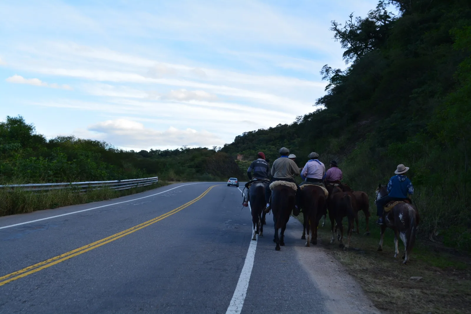 Catamarca: por importante presencia de jinetes, transitar con precaución por RN 38, entre Valle Viejo y Huacra