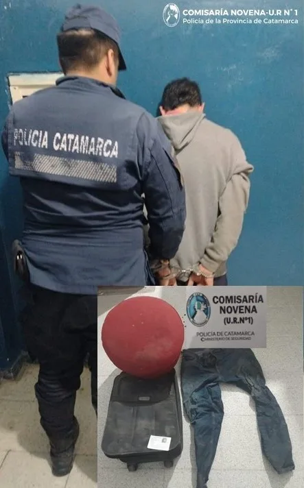 Catamarca: a solo dos días de su última detención, otra vez atraparon al joven De Cicco, ahora in fraganti