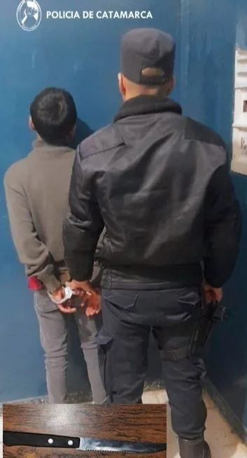 Catamarca: detienen a un joven delincuente que quiso cometer un ilícito y luego amenazó con matarse