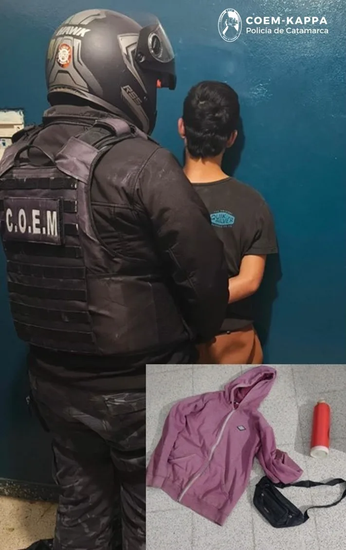 Detienen en Catamarca a un joven que estaba vendiendo cosas ajenas