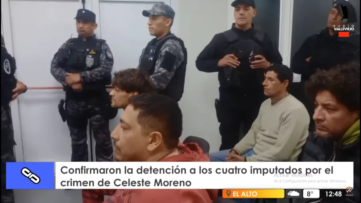 Catamarca: confirmaron la detención para los cuatro imputados por el crimen de Celeste Moreno