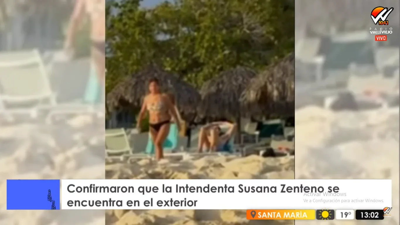 Después de las mentiras descaradas: confirmaron que la intendente Susana Zenteno se encuentra en las playas del Caribe