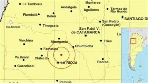 Fuerte temblor se sintió en Catamarca, con epicentro en La Rioja