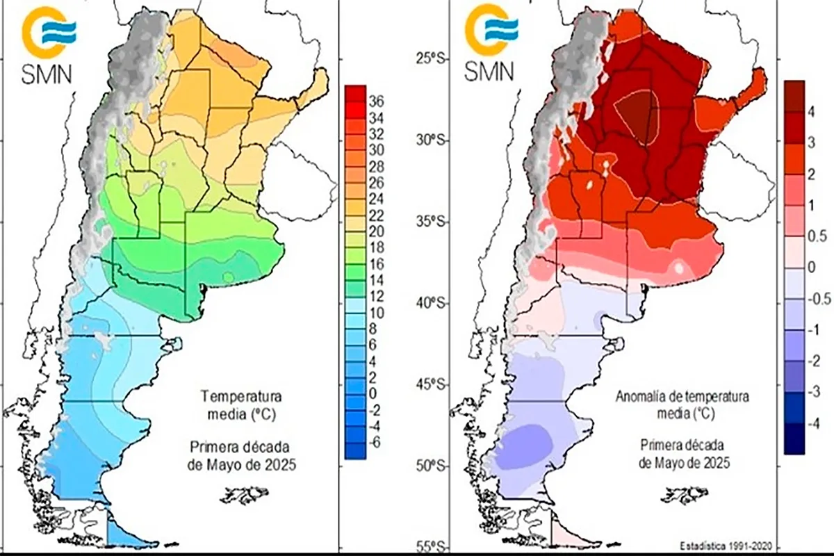 Un fenómeno meteorológico “muy raro en mayo” impactará en gran parte de Argentina