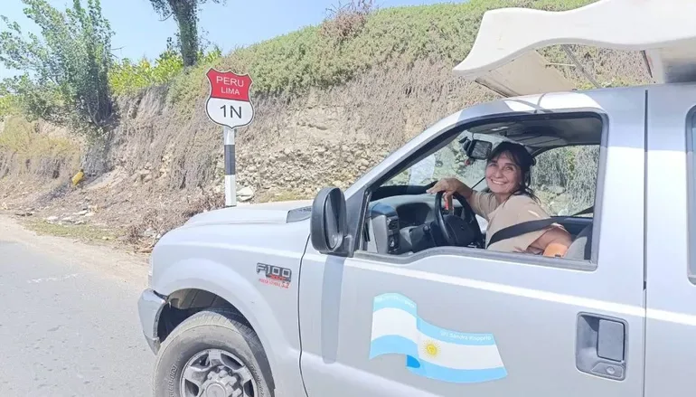Cruzó Sudamérica sola en Motorhome y vendió alfajores para costearse la travesía