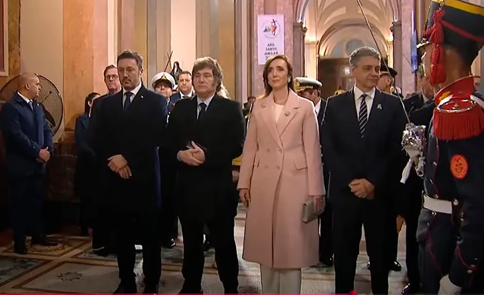 Te Deum del 25 de Mayo: la distancia entre Javier Milei y Victoria Villarruel en la Catedral, y la indiferencia con Jorge Macri