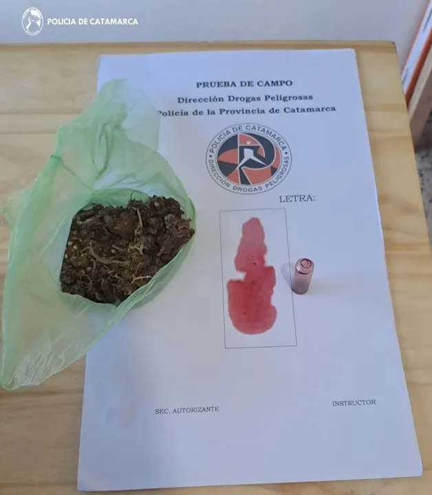 Catamarca: una joven de Recreo delató a su novio por tenencia de marihuana