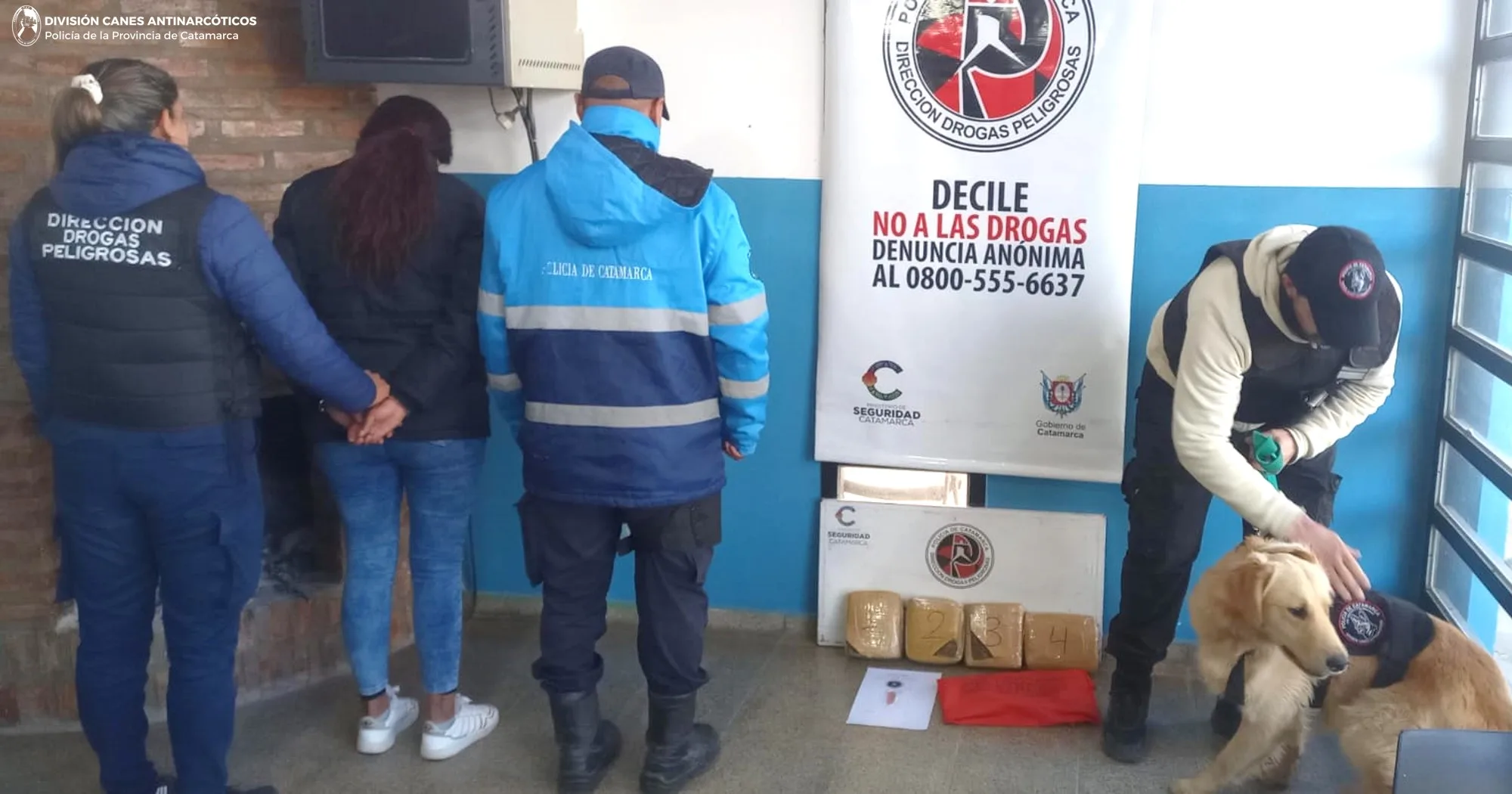 Catamarca: detuvieron a una mujer con casi 4 kilos de marihuana en un control, y era reincidente