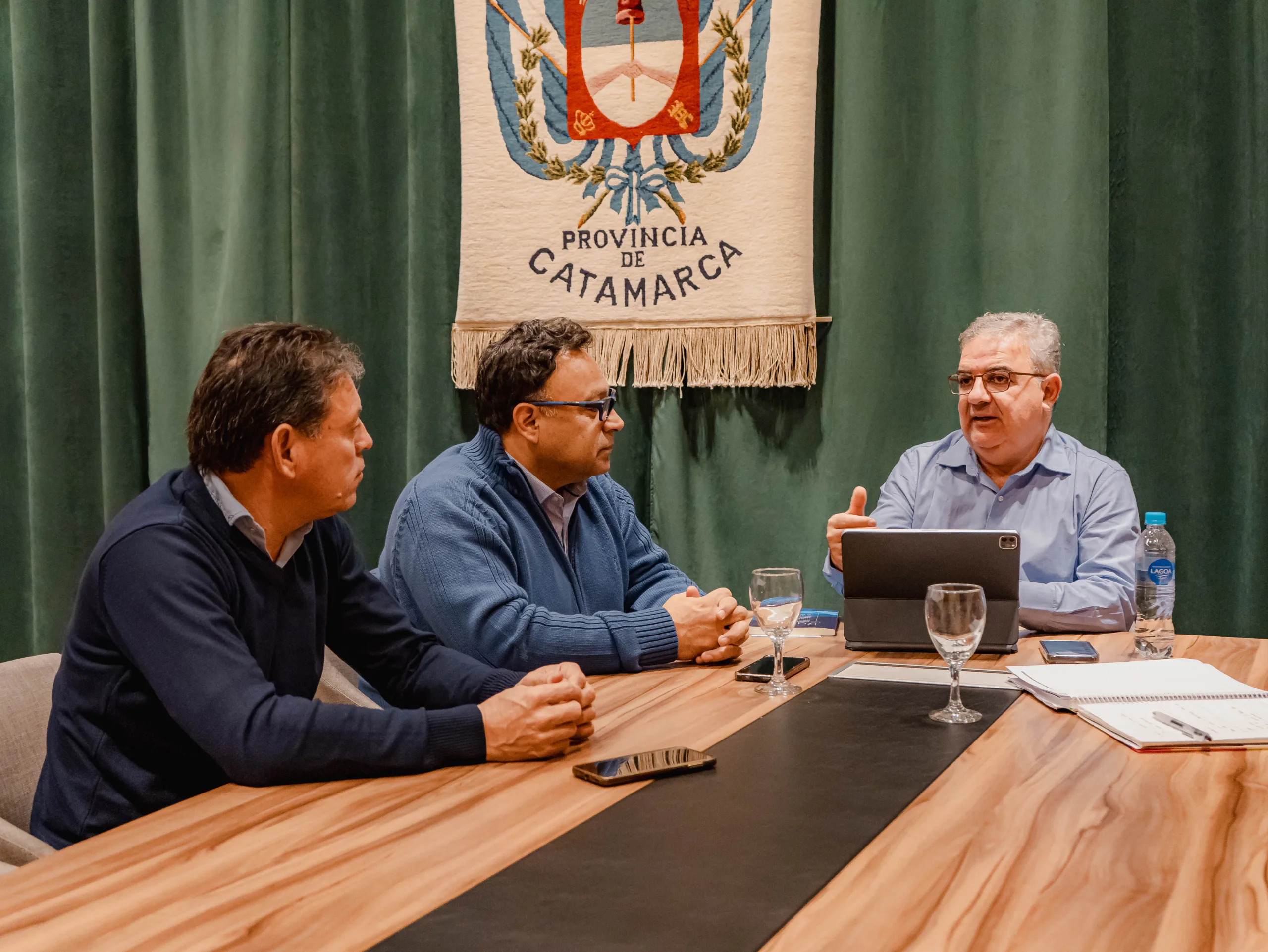 Catamarca: Jalil recibió a los intendentes de Londres y Belén para coordinar agenda de obras y actividades
