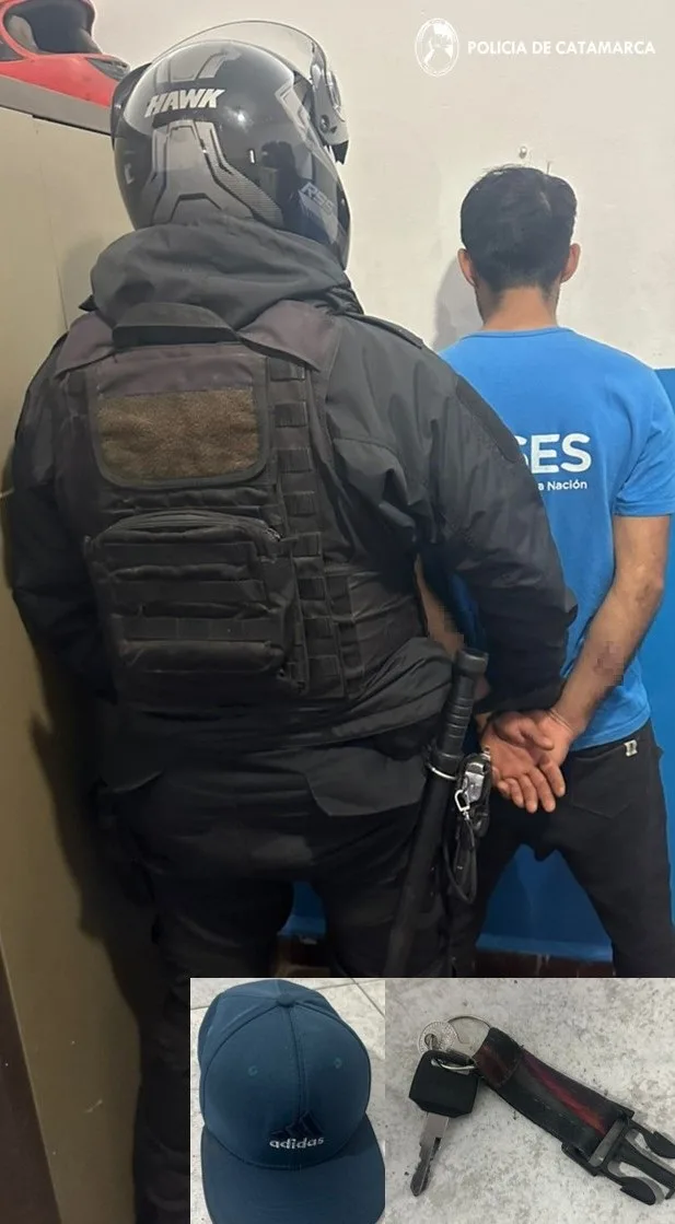 Detienen a un violento arrebatador en Catamarca