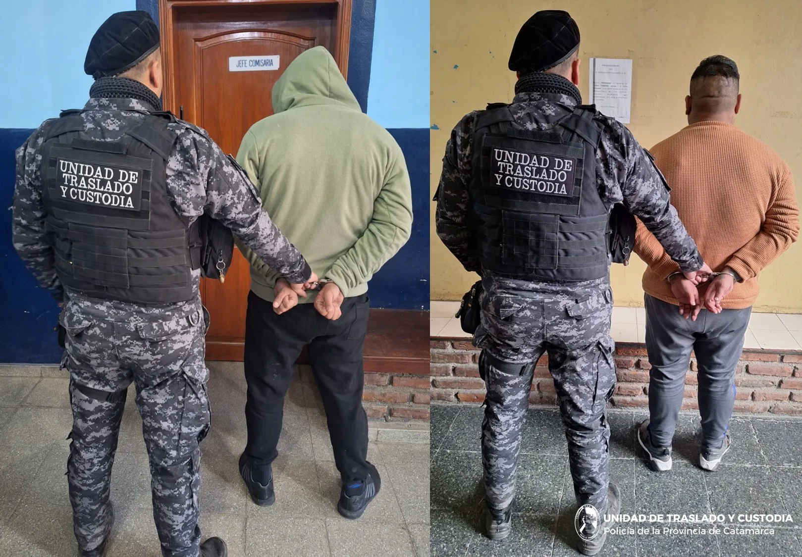 Catamarca: el ladrón de la sandwichería de Valle Viejo fue trasladado al penal junto a un acusado por tentativa de homicidio
