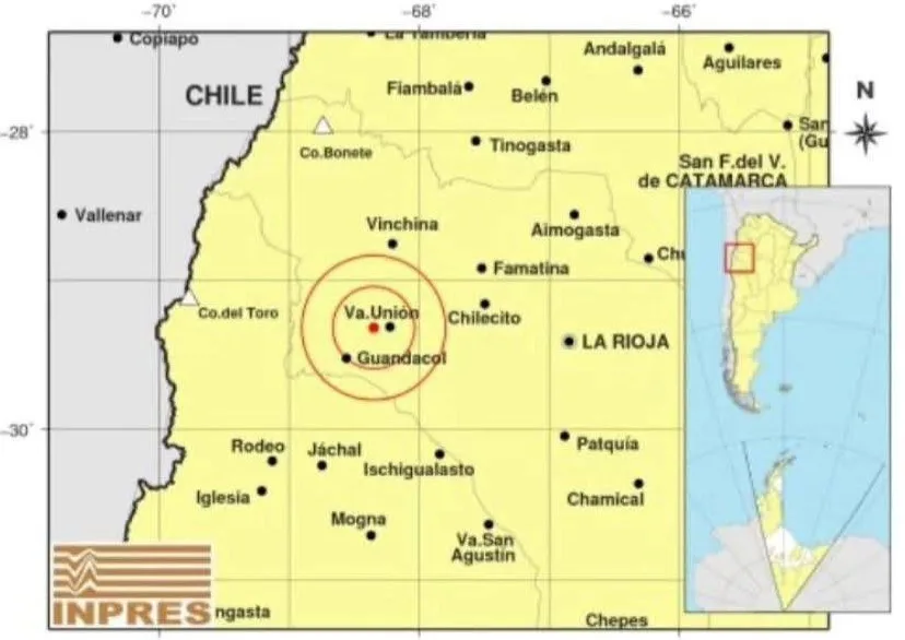 Fuerte temblor en La Rioja se sintió en parte de Catamarca