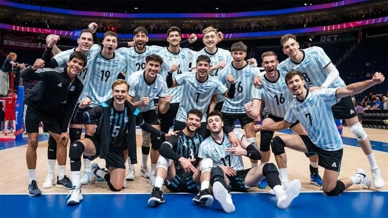 Vóley: hoy jueves Argentina enfrenta a Canadá, luego del gran debut de ayer en la VNL ante Francia, defensor del título