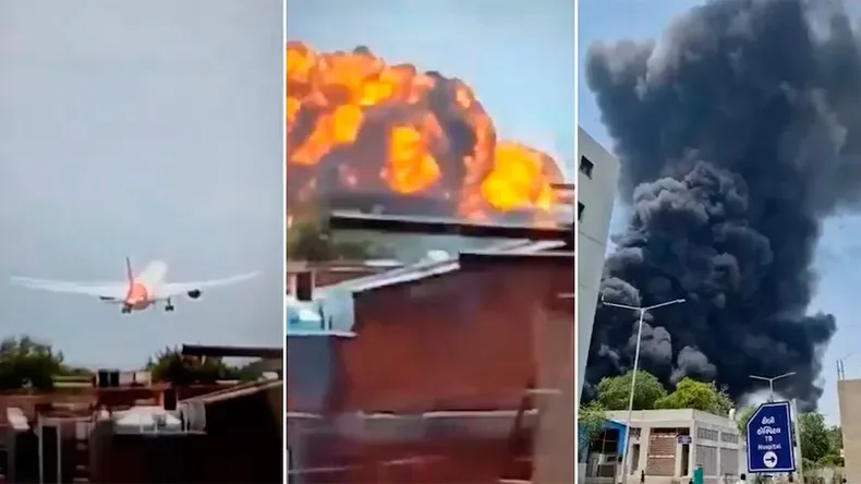 Tragedia aérea en India: se estrelló un avión con 242 personas a bordo (Video)