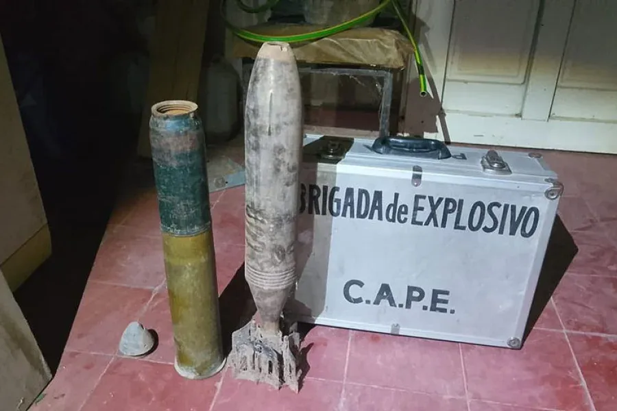 Encuentran proyectiles de guerra en una vivienda de La Rioja