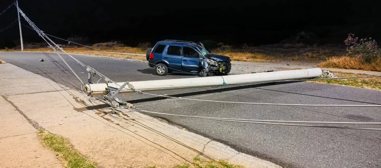 Catamarca: un automovilista chocó contra una columna y dejó sin energía a Valle Chico