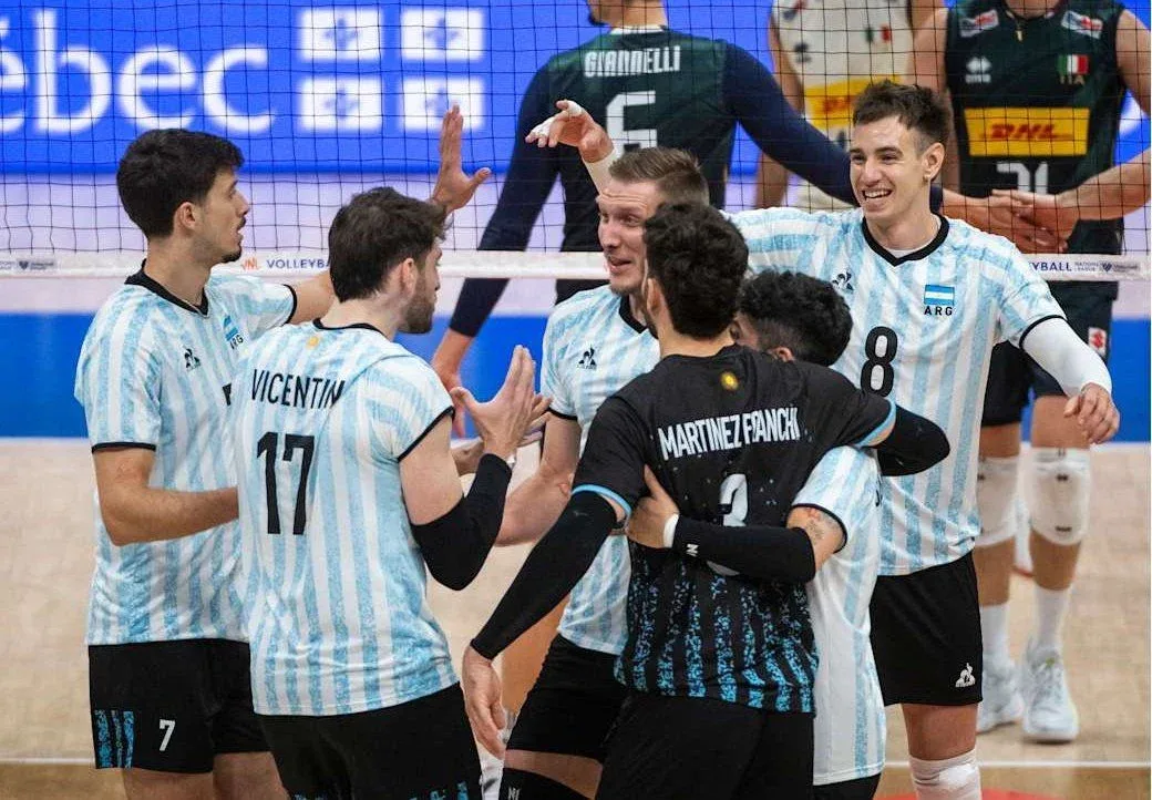 Vóley: Italia se impuso ante la Selección Argentina en el cierre del primer weekend de la Liga de Naciones